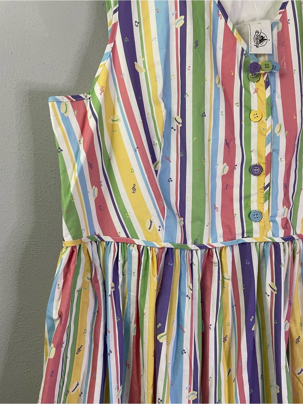 The Dress Shop Disney Dapper Dans Rainbow Striped Dress 1X - Picture 5 of 14